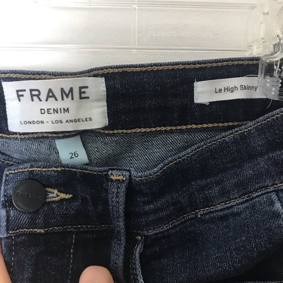 Frame Le High ankle cut out skinny harway jeans size 26 - Picture 4 of 6